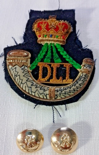 Durham light infantry bullion - light,