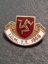 Isle Of Man TT Badge 1969 RARE