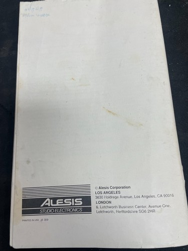Alesis quadraverb instruction - quadraverb,