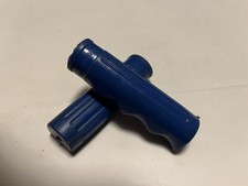 VINTAGE Brooks Raleigh TRIUMPH BSA BICYCLE Blue HANDLEBAR GRIPS 1970's, NOS