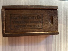 Vintage Pratt & Whitney Small Tool Co Wooden Box