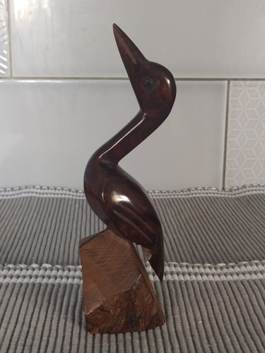 Wooden cormorant figurine - wooden, ???