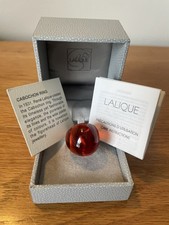 Lalique Red Cabochon Ring
