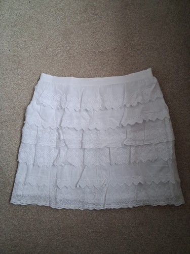 White brodiery anglaise - brodiery, skirt