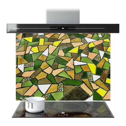 Kitchen glass splashback - kitchen,