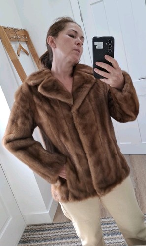Vintage mink fur coat jacket - vintage,