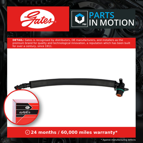Crank case breather - breather, hose