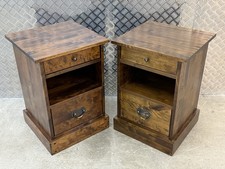 Laura Ashley PAIR of Garrat Side tables - Bedside Tables Chestnut Finish 🚚 Avai