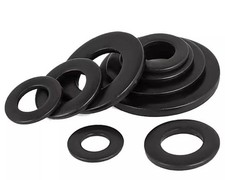 Black Stainless Steel Washers  M1.6 M2M3 M4 M5 M6 M7 M8 M10-M20- Blacked Washer