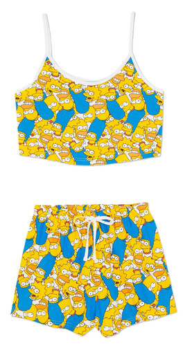 Ladies shorty cami pyjamas - ladies,
