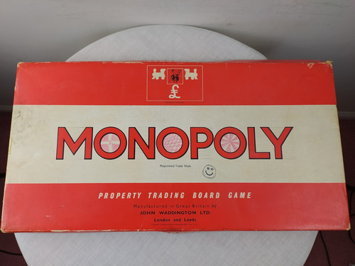 Monopoly 1972 original - 1972, board