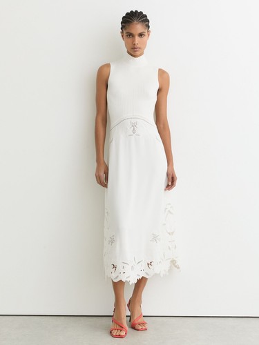 Reiss womens white - womens, midi