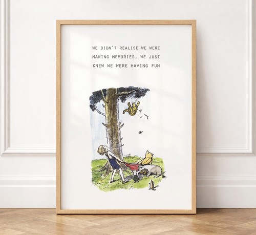 Winnie the pooh quote print - the,