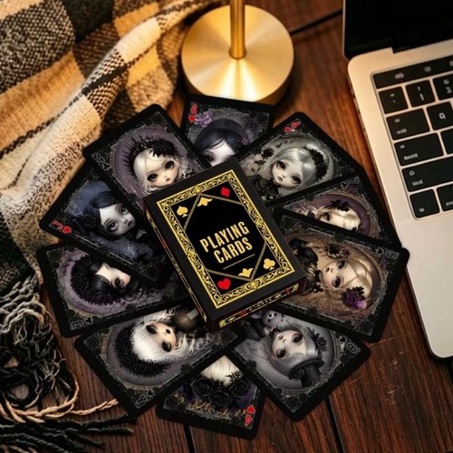 Dark academia gothic doll - dark,