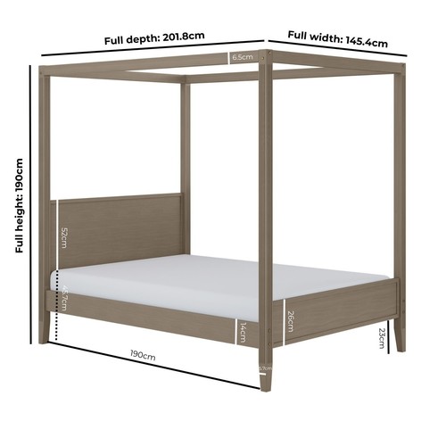 Double four poster bed - double,