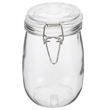 7955126×3 Storage Glass Tank Storage Glass Bottle Empty Glass Jar Glass Canister
