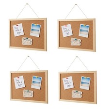 4 Small Cork Notice Boards
