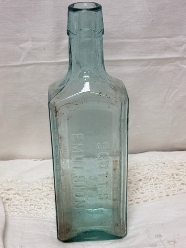 Vintage scott emulsion glass - scott's,