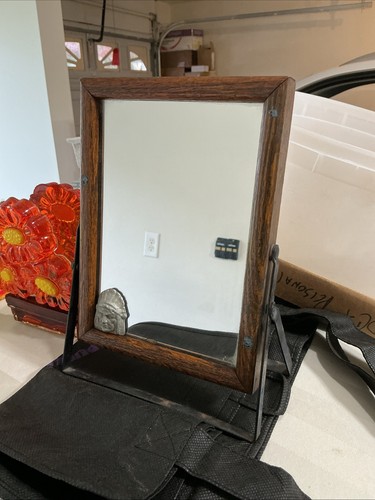 Antique shaving mirror - antique, with