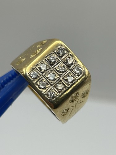 18ct gold stone diamond - 18ct, 12