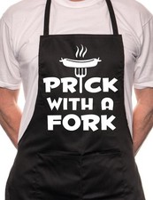 Prick With a Fork BBQ Cooking Funny Novelty Apron