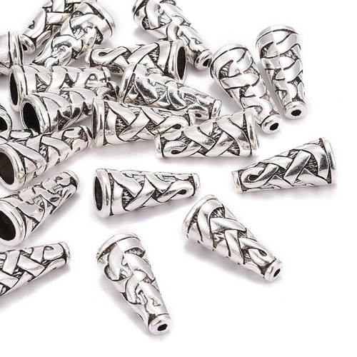 Tibetan silver bead - tibetan,