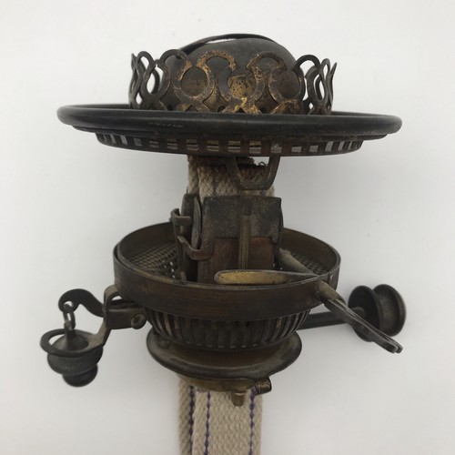 Antique oil lamp - antique, double
