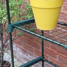 3 Tier Garden Storage Shelving Unit Greenhouse Shed Rack Easy No Tool Assembely