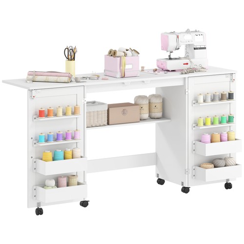 Folding sewing table with - with, 2