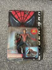 BATTLE RAVAGED SPIDER-MAN BOXED 6” Action Figure • 2002 • With Base Diorama