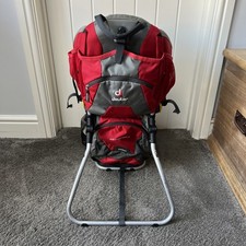 Deuter Kid Comfort 2 Baby Child Carrier Backpack Red Grey Variflex Pockets