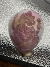 Ganesha Hindu God of Wealth and Prosperity Carved Into A Cowrie Shell