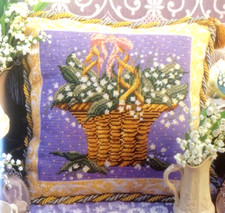 Ehrman LILY OF THE VALLEY by CANDACE BAHOUTH vintage tapestry needlepoint kit