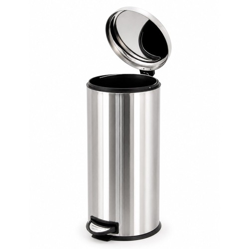 New 30l stainless - stainless, pedal