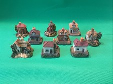 The Leonardo Collection miniature houses, cottages and shops x 9