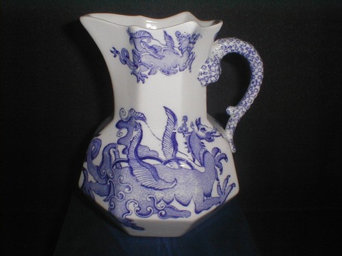 Masons ironstone antique - masons, blue