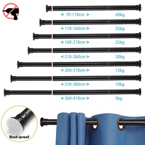 Shower curtain pole rail rod - shower,