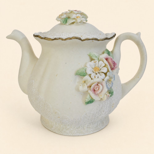 Vtg musical teapot - musical, capodimonte
