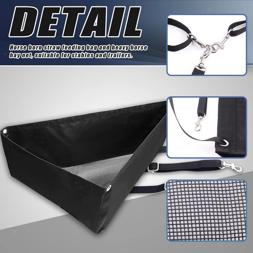 Horse hay feed bag - horse, bag,