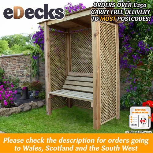 The garden trellis arbour seat - the,