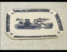 Ringtons tray Dish Willow Pattern By Wade