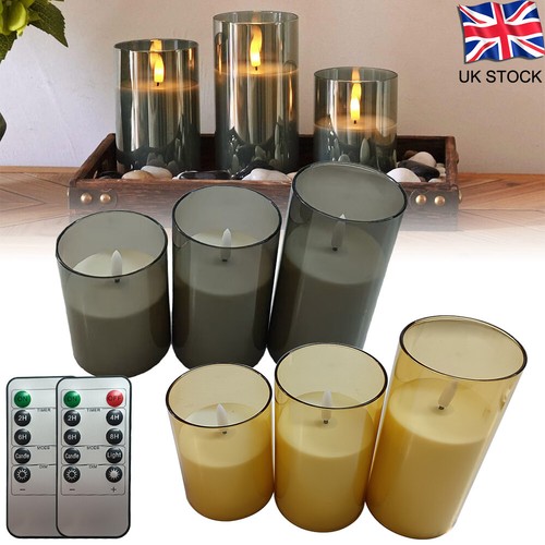 3pcs led pillar candles - 3pcs,