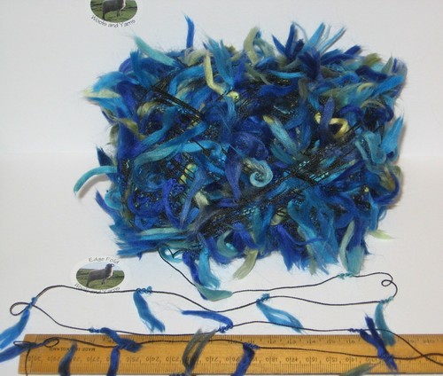 100g ball blue green feather - ball,