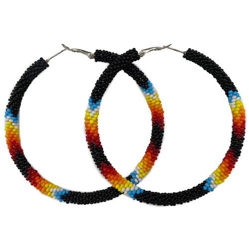 Handmade beaded black fire - handmade,