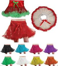 Girls Underskirt Swing Vintage Ruffle Petticoat Rockabilly Tutu Skirt  1-8 Years