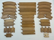 Wooden Train Track Set Of X32