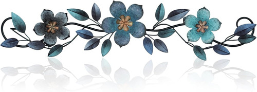 Metal flower wall decor - metal,