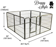 DOGGY STYLE LARGE 8 SIDED HEAVY DUTY PUPPY PLAY PEN WHELPING DOG CAGE DS-HD01L