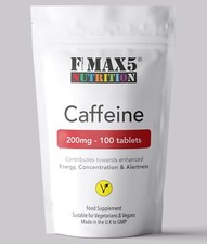 Caffeine Tablets 200mg Boost Pre Workout Energy Weight Loss Slimming Diet Pills