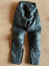 Frank Thomas Ladies Leather Motorbike Trousers UK 10 Euro 38
